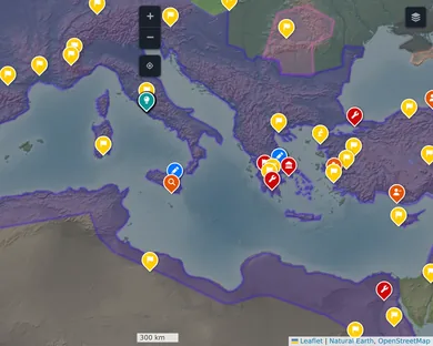 Mapa natural, Oscuro: El Mediterráneo en el año 117, zoom 5